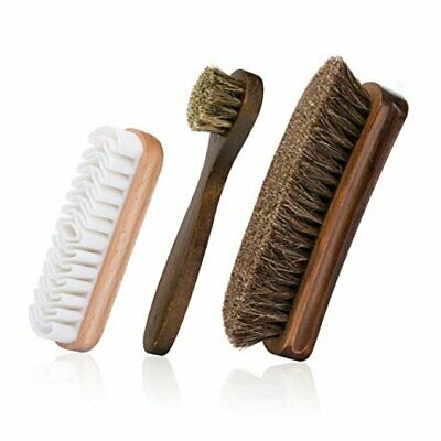 Shoes Brushes With Horsehair Bristles,dauber Suede Brush For Leather, Boot